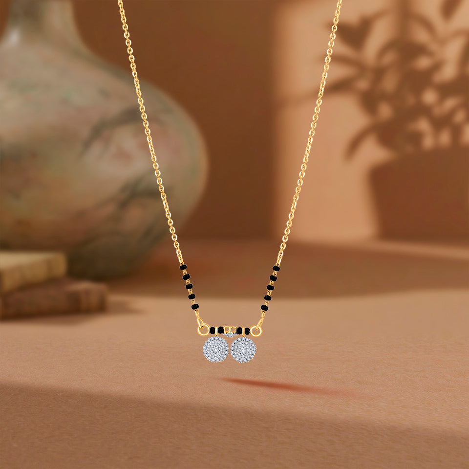 Eternal Orbs Diamond Mangalsutra