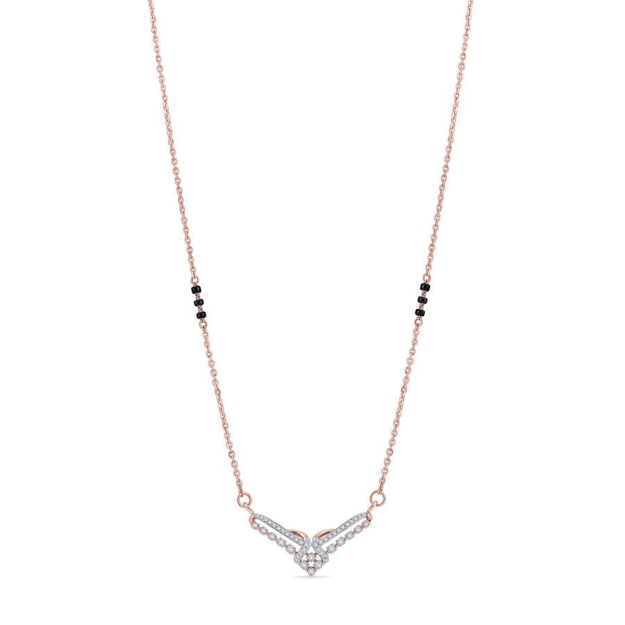 Classic Crest Diamond Mangalsutra
