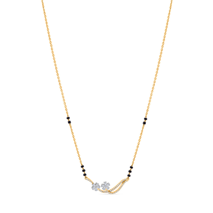 Golden Vine Diamond Mangalsutra