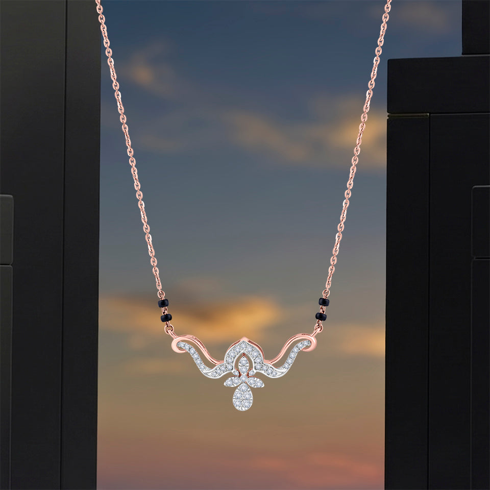 Blooming Tiara Diamond Mangalsutra