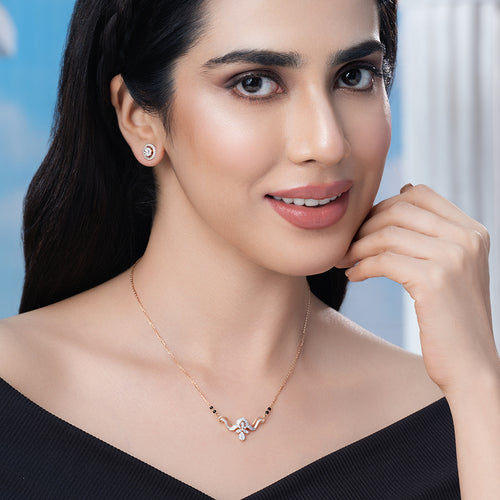 Blooming Tiara Diamond Mangalsutra