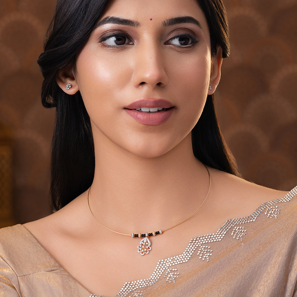 Vintage Link Diamond Mangalsutra