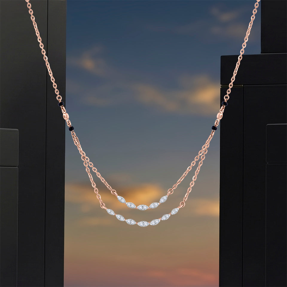 Dual Grace Diamond Mangalsutra