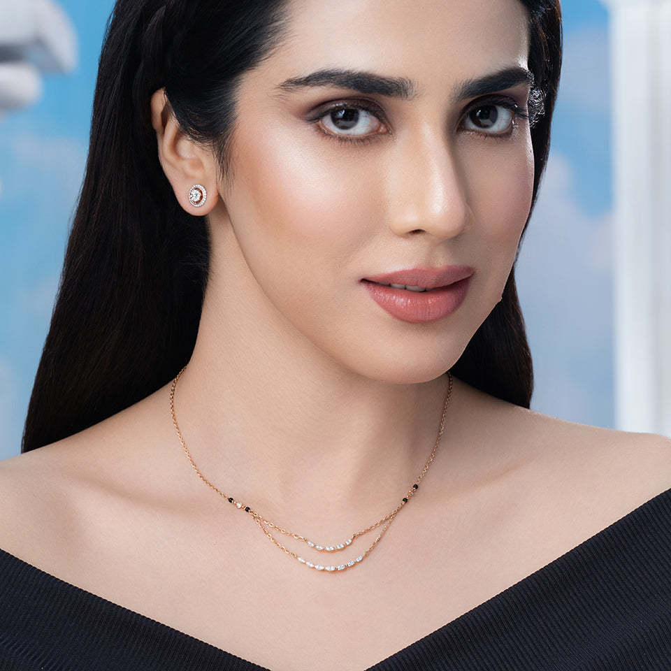Dual Grace Diamond Mangalsutra