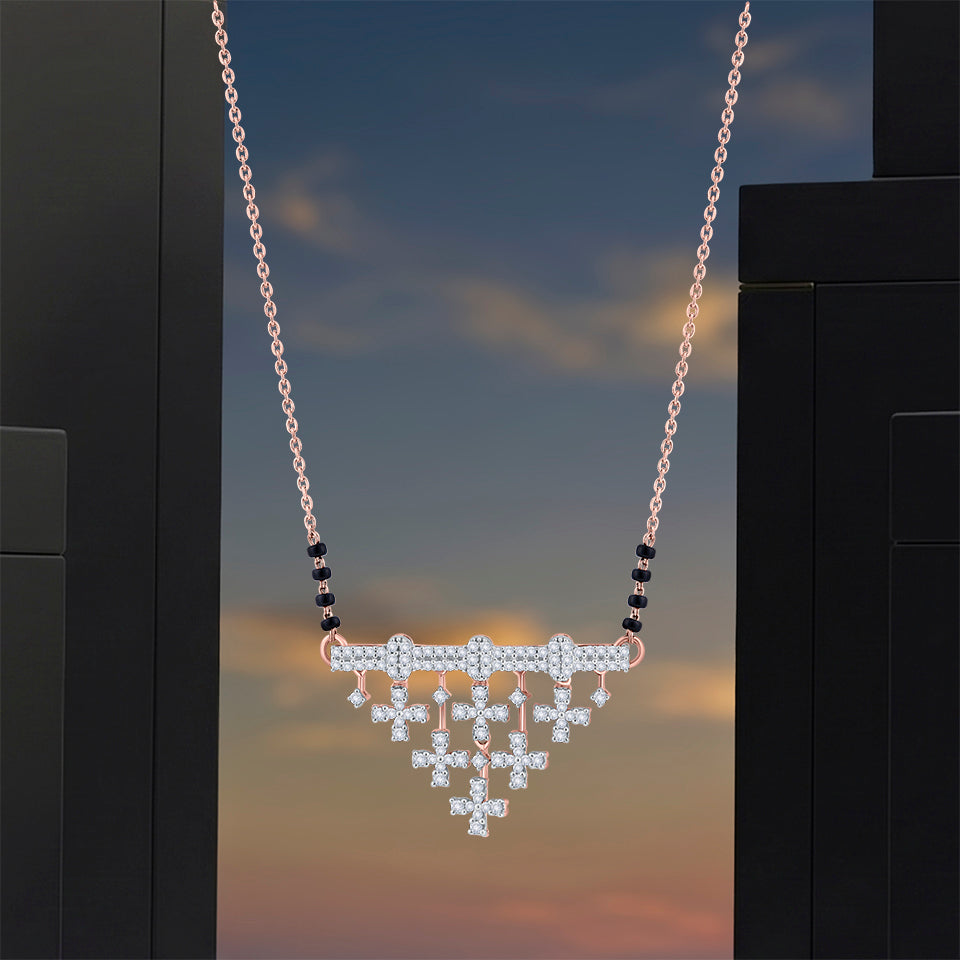 Tranquil Triangle Diamond Mangalsutra