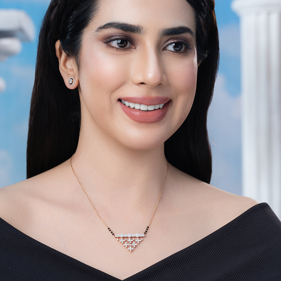 Tranquil Triangle Diamond Mangalsutra