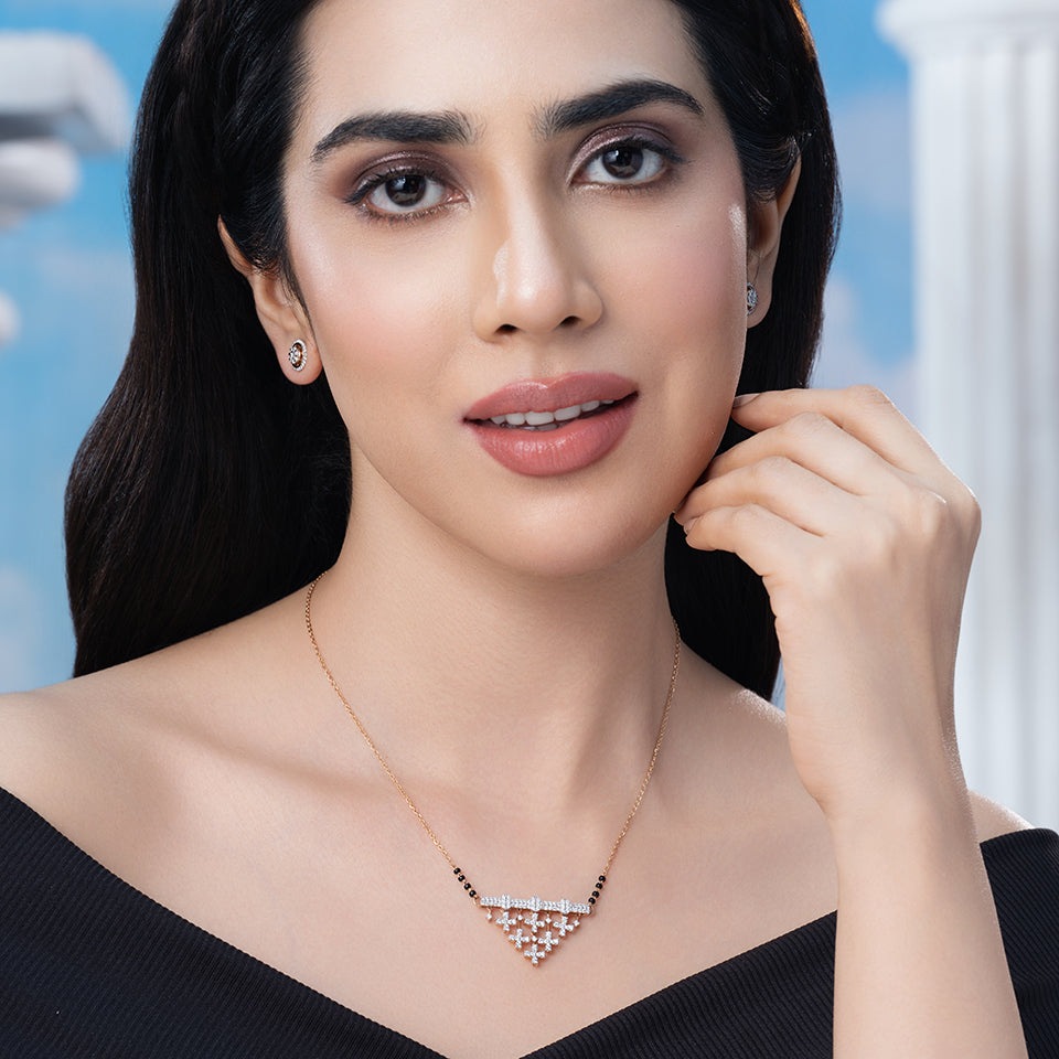 Tranquil Triangle Diamond Mangalsutra
