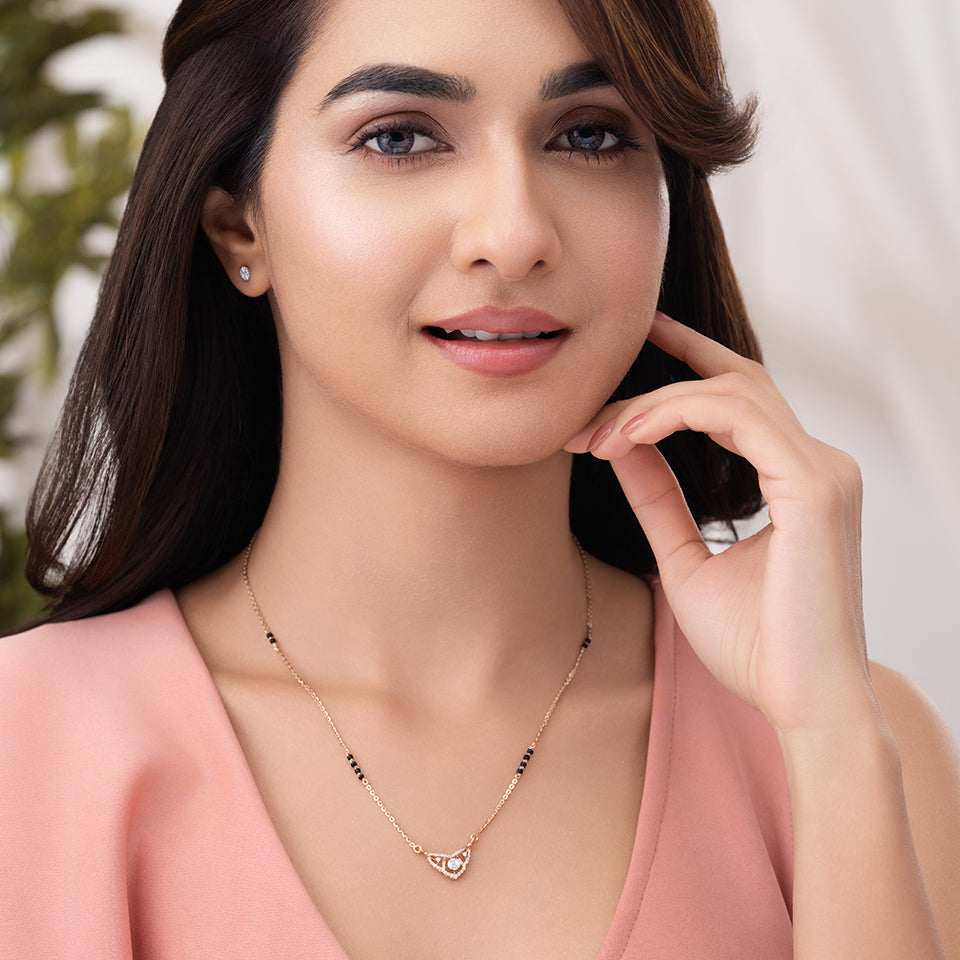 Lavish Lattice Diamond Mangalsutra