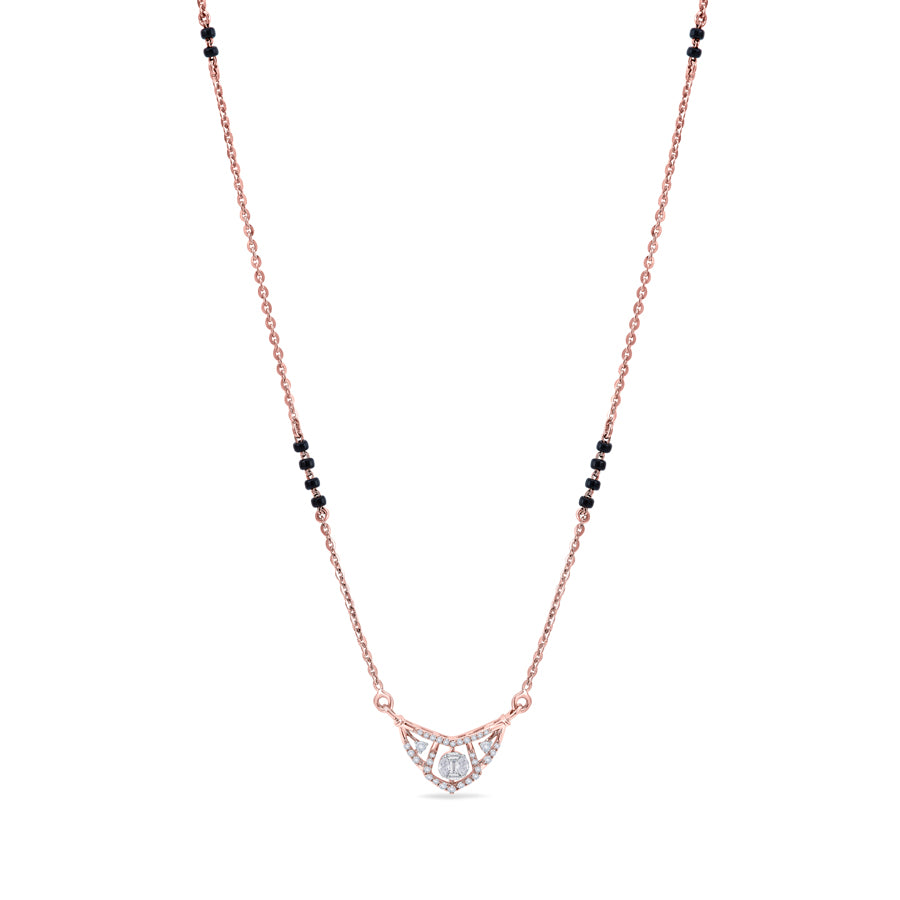 Lavish Lattice Diamond Mangalsutra