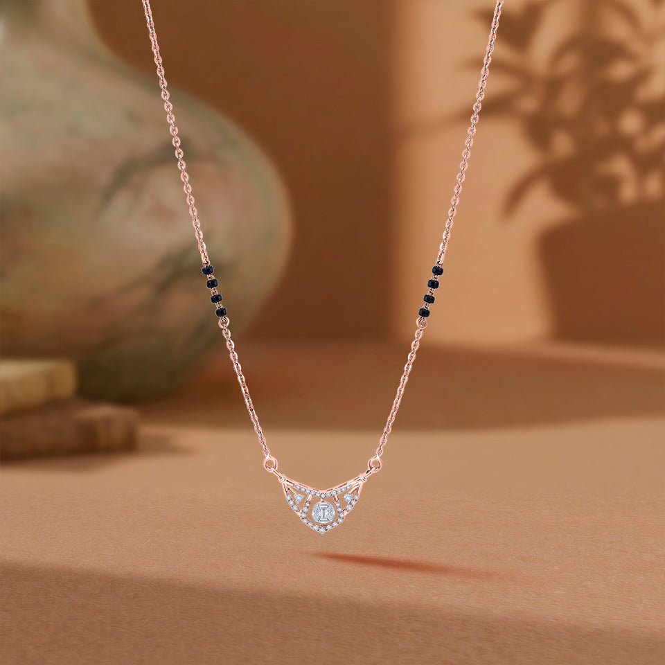 Lavish Lattice Diamond Mangalsutra