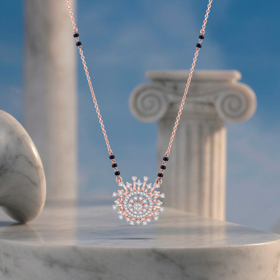 Solar Mandala Diamond Mangalsutra