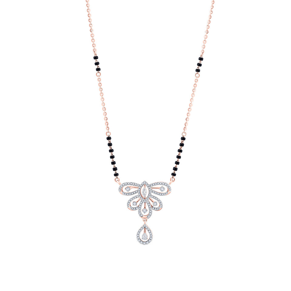 Majestic Butterfly Diamond Mangalsutra
