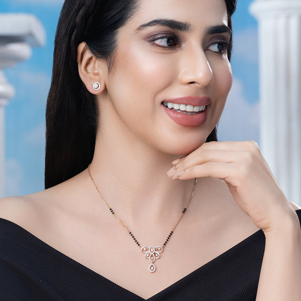 Majestic Butterfly Diamond Mangalsutra