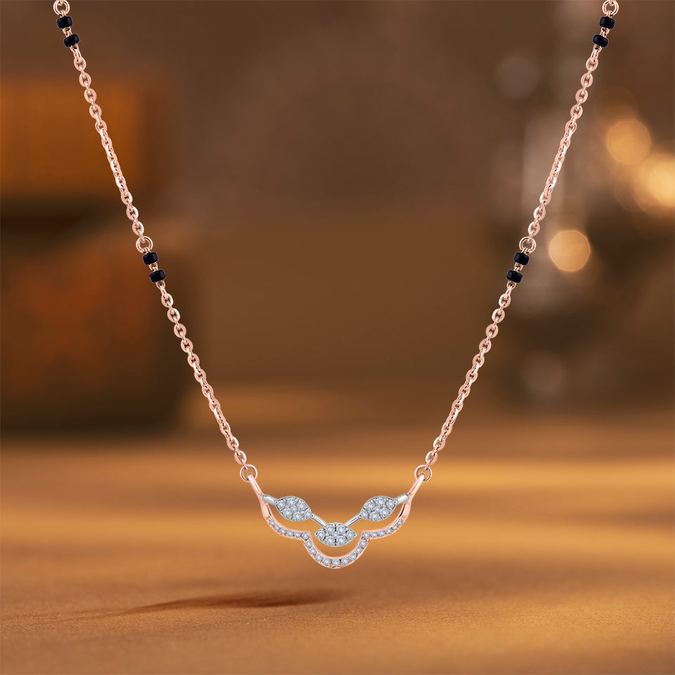 Mystic Wave Diamond Mangalsutra
