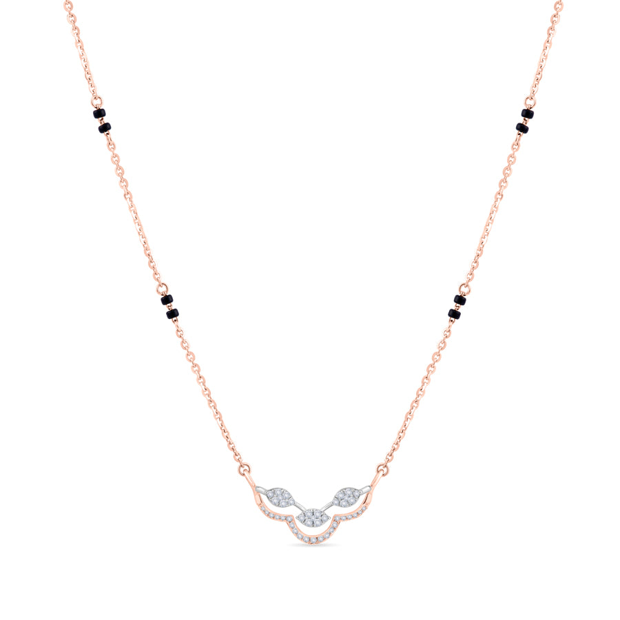 Mystic Wave Diamond Mangalsutra