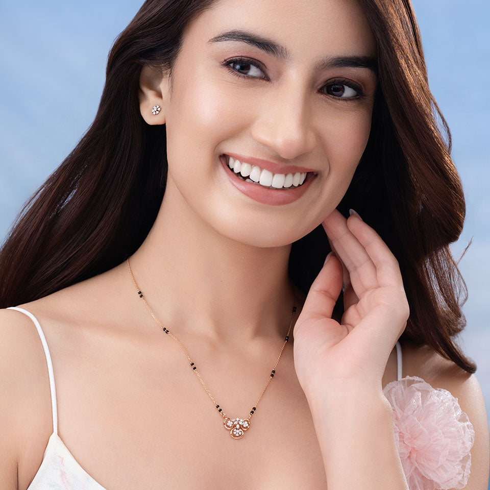 Starlight Trinity Diamond Mangalsutra
