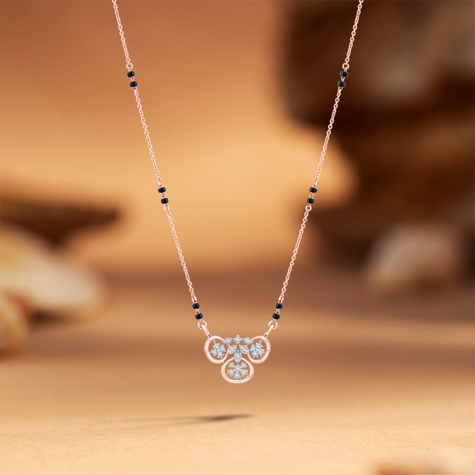Starlight Trinity Diamond Mangalsutra