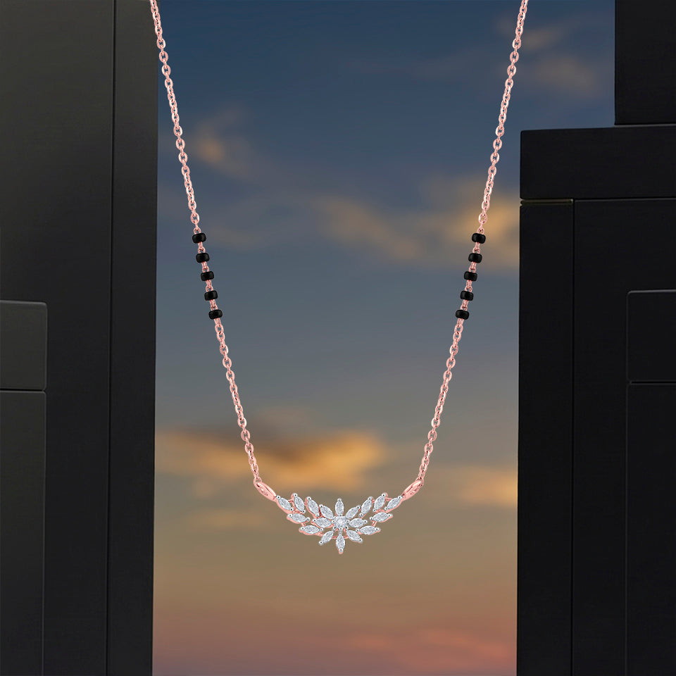 Petal Drift Diamond Mangalsutra
