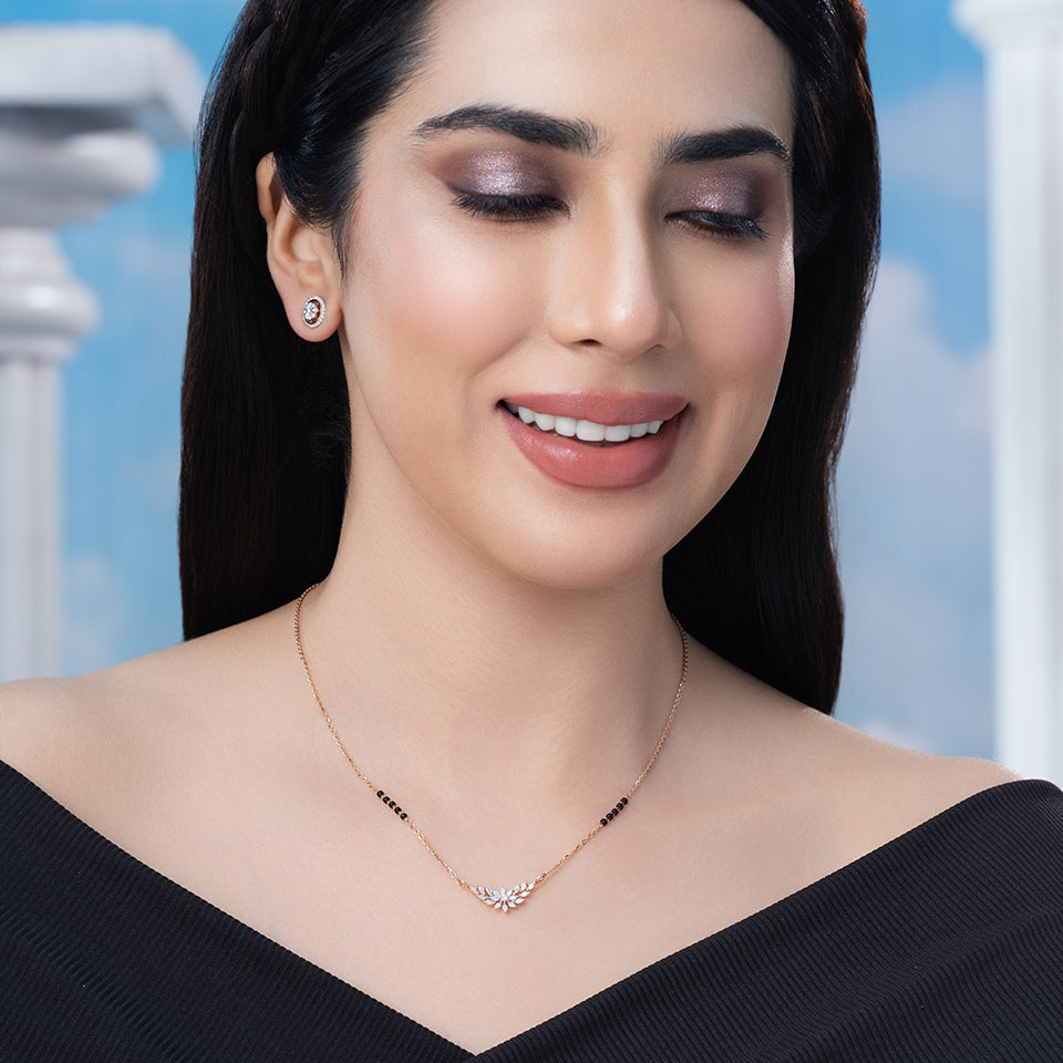 Petal Drift Diamond Mangalsutra