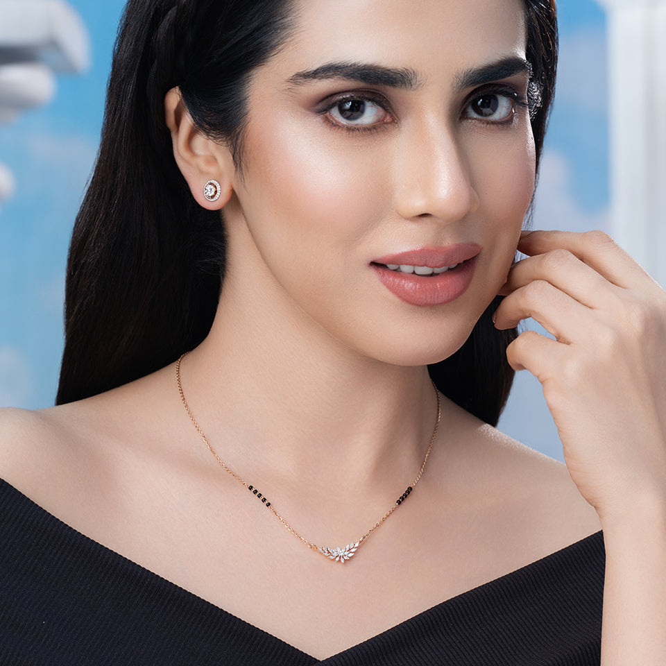 Petal Drift Diamond Mangalsutra