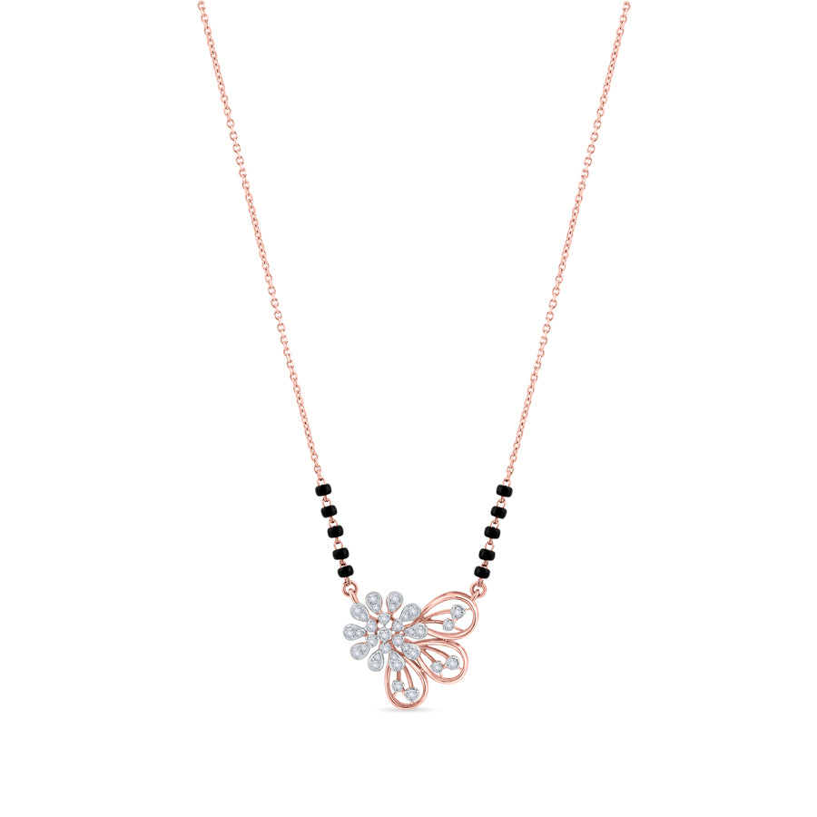 Gleaming Floret Diamond Mangalsutra