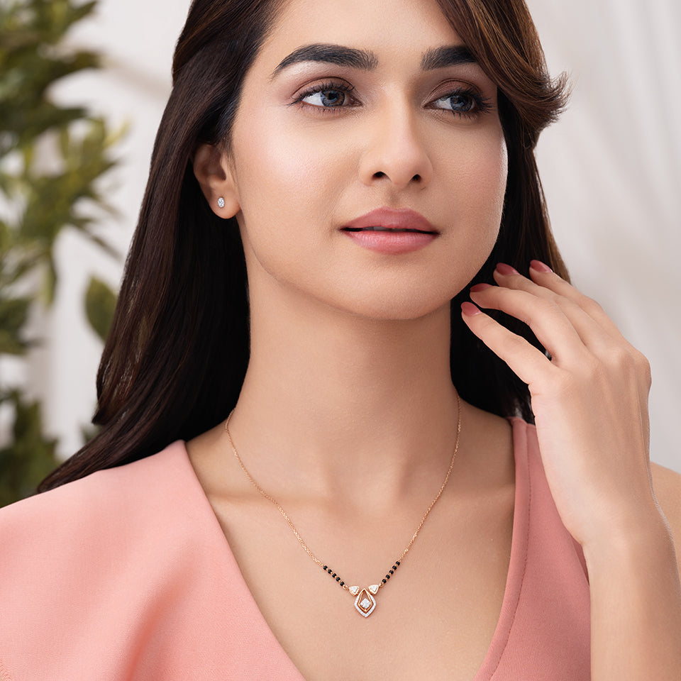 Peak Prism Diamond Mangalsutra