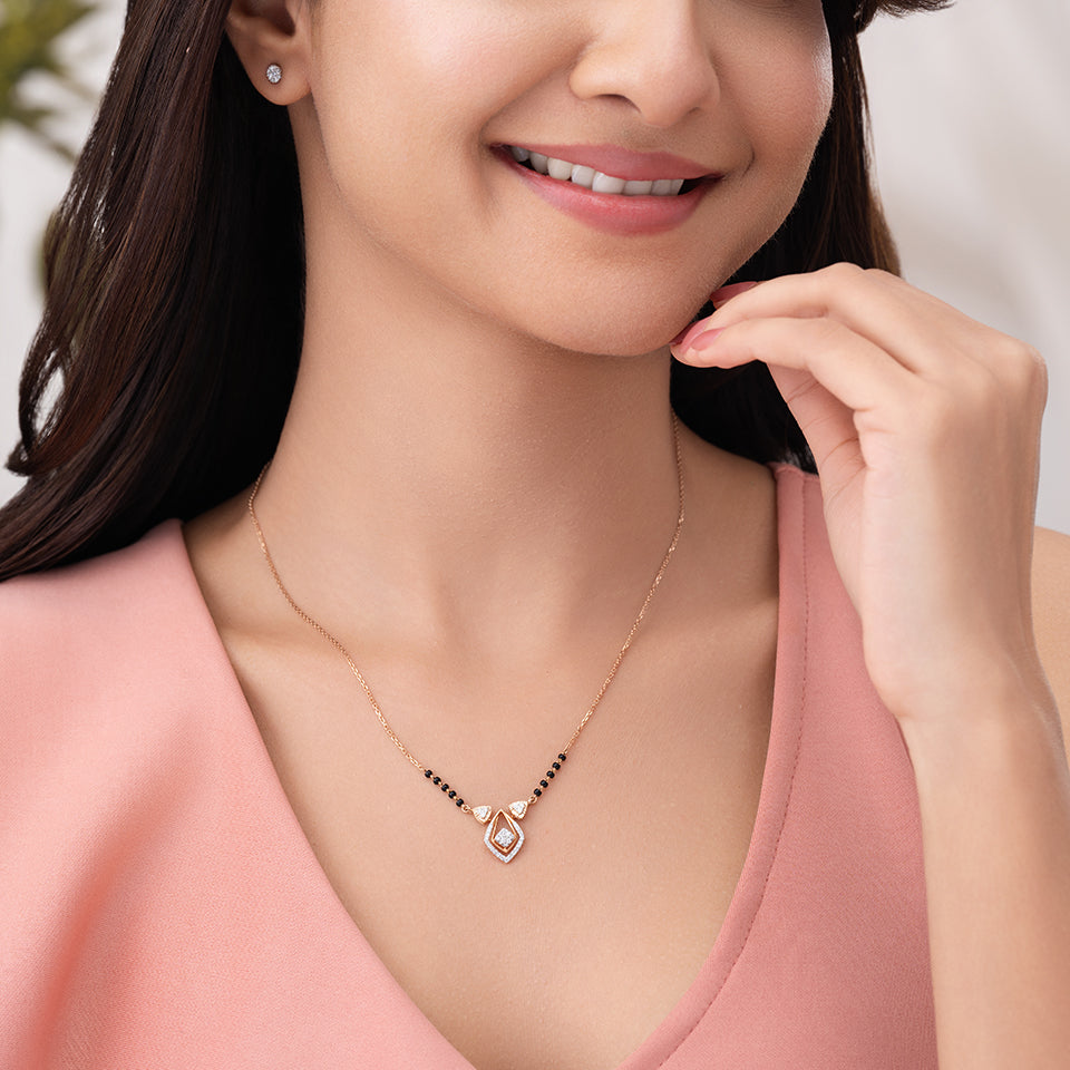 Peak Prism Diamond Mangalsutra