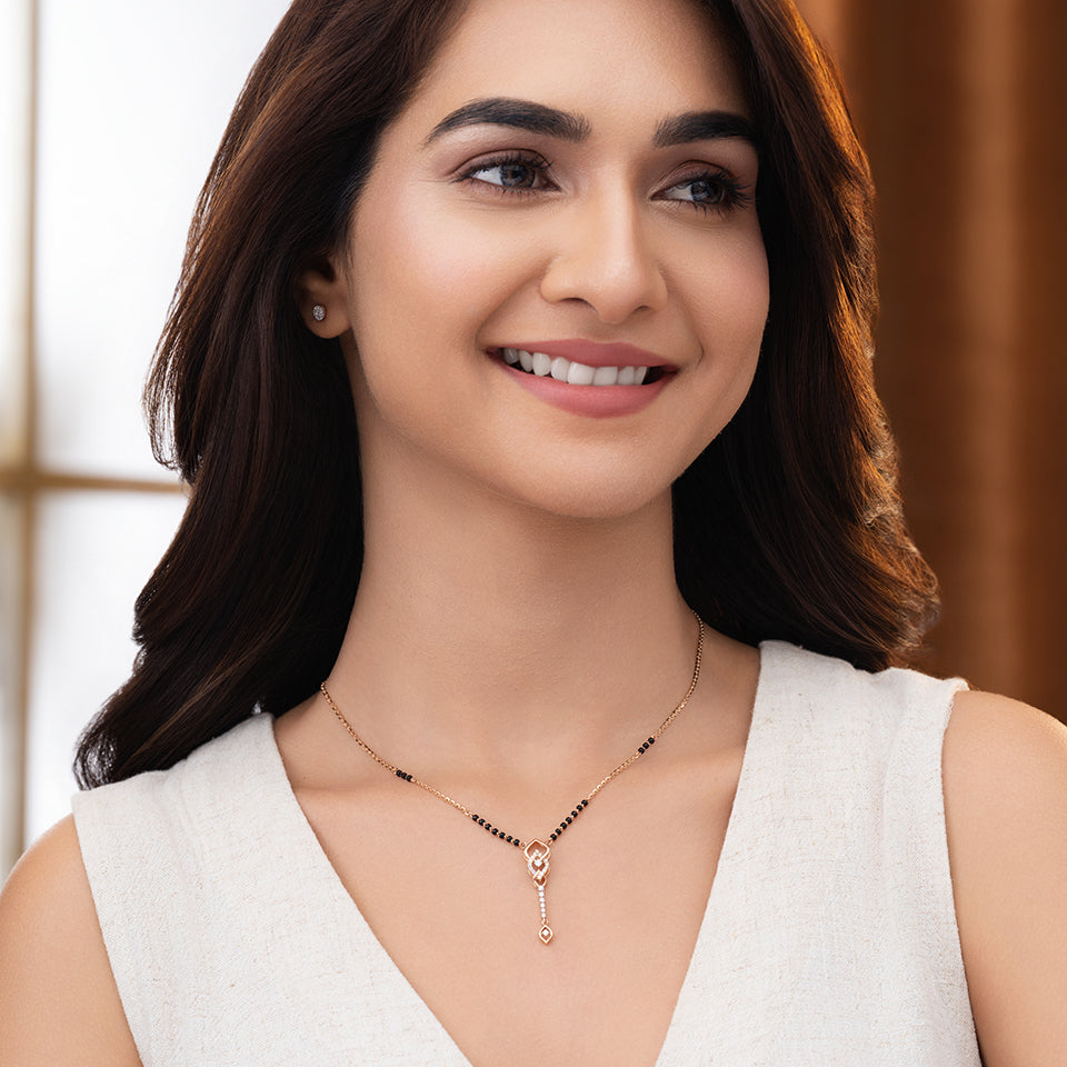 Starlit Silhouette Diamond Mangalsutra