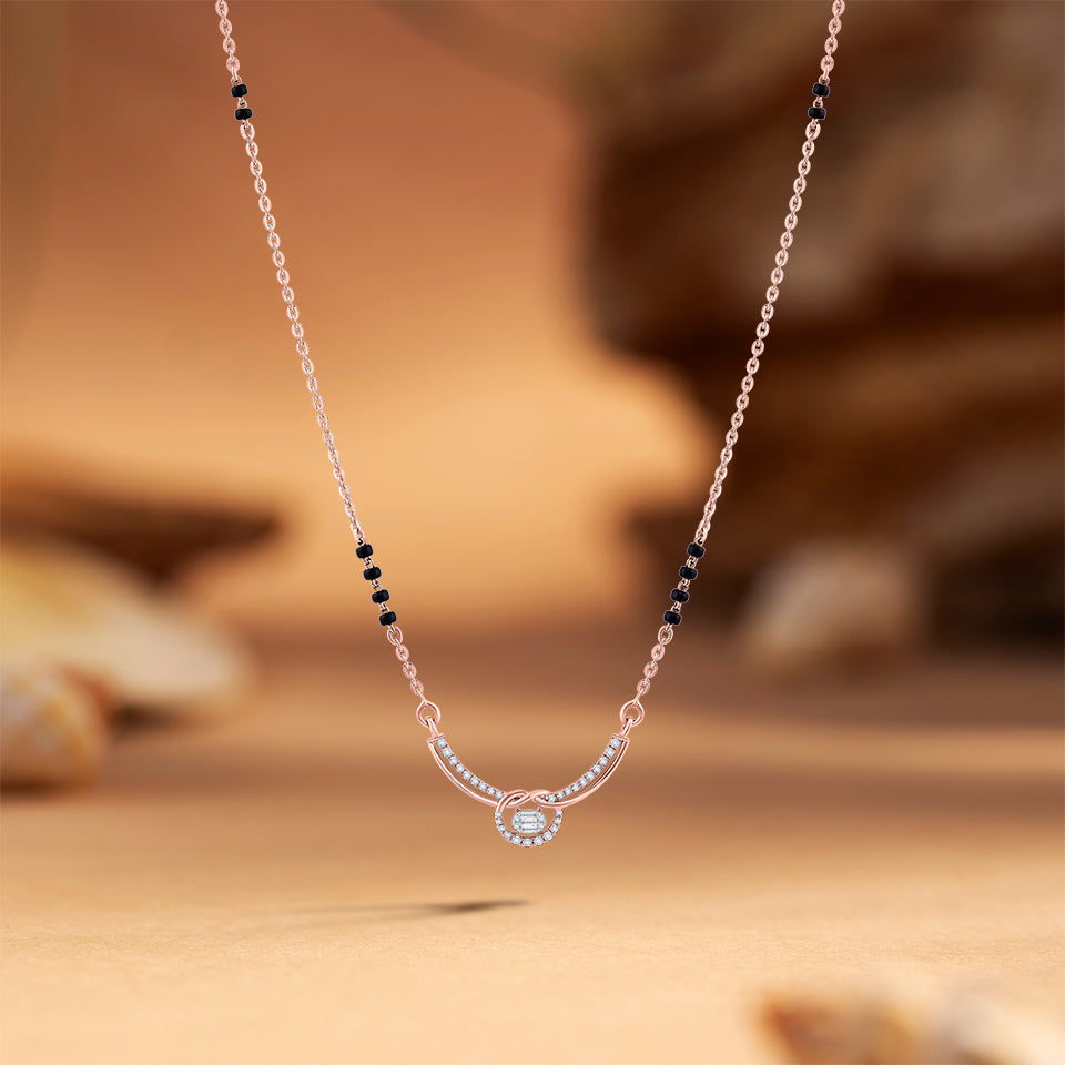 Graceful Arc Diamond Mangalsutra