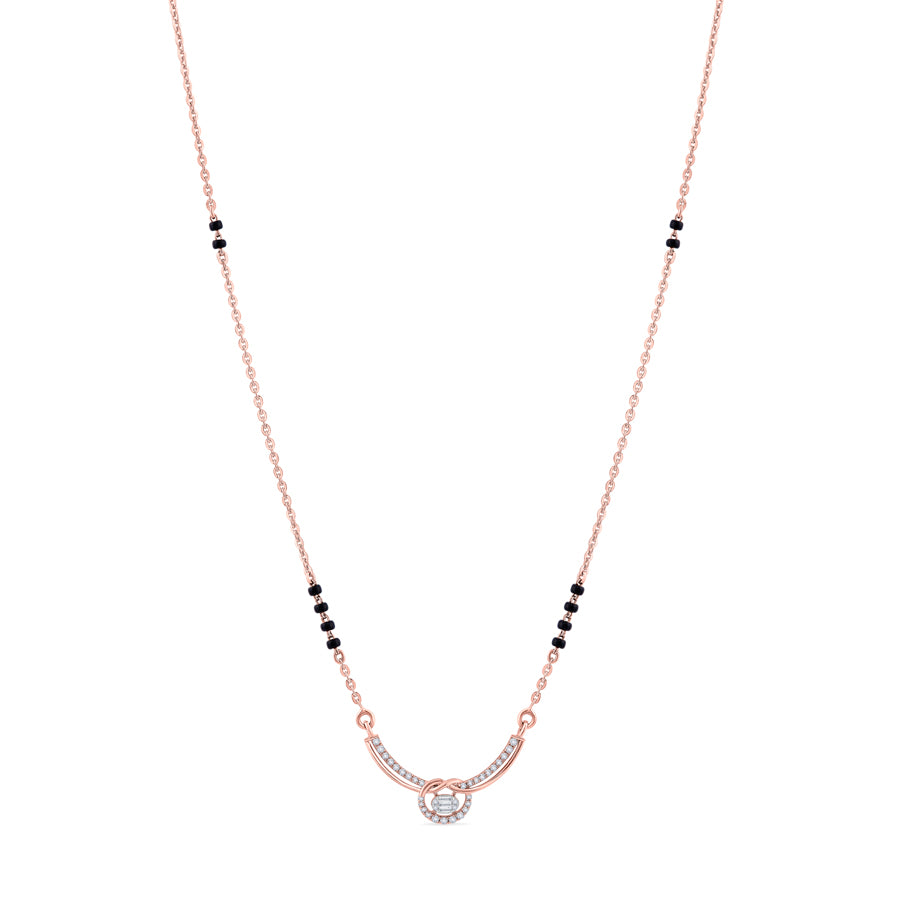 Graceful Arc Diamond Mangalsutra