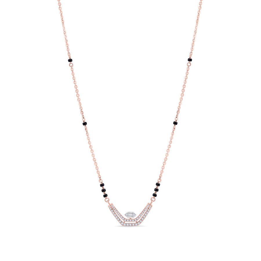 Classic Contour Diamond Mangalsutra