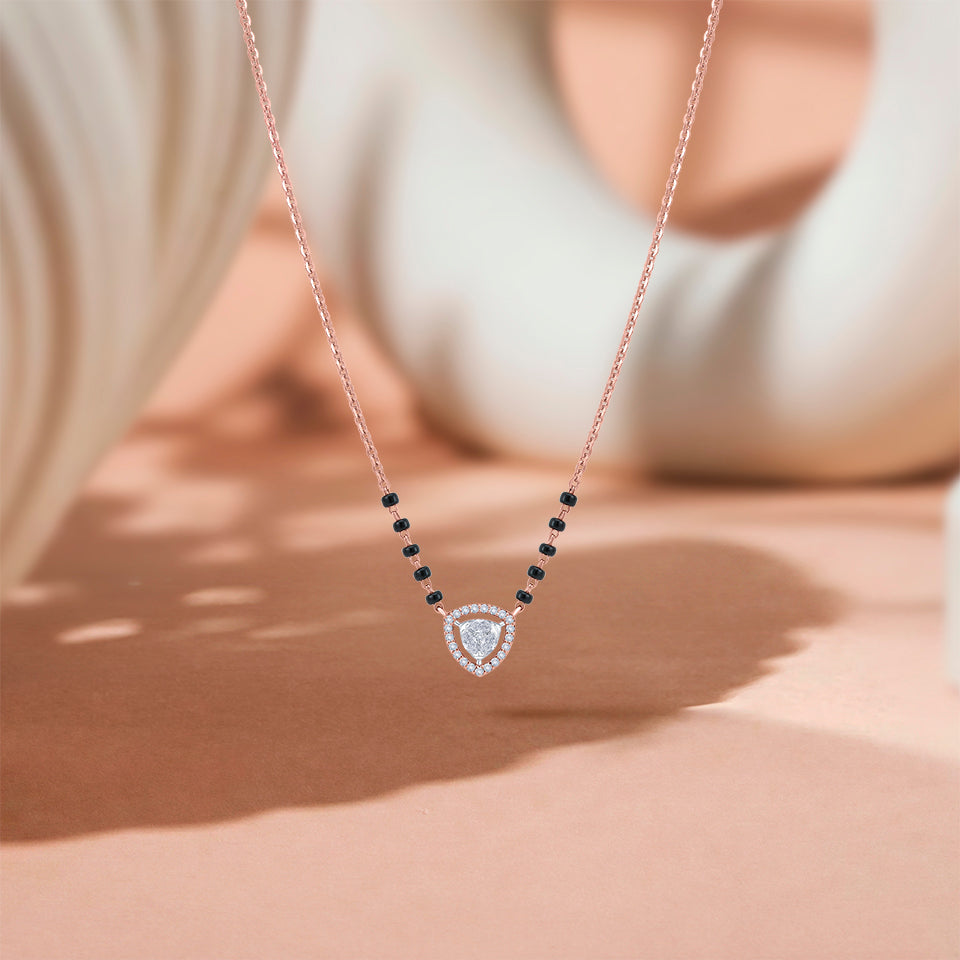Sacred Heart Diamond Mangalsutra