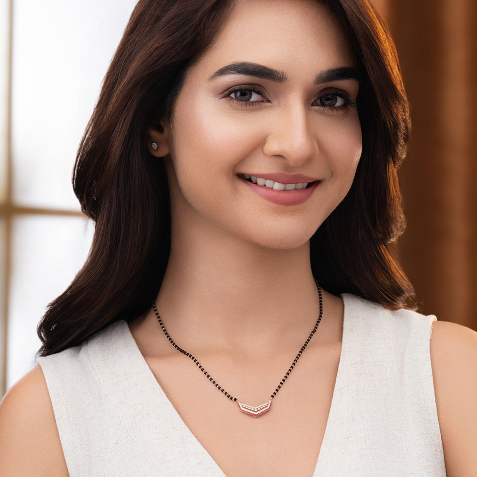 Gradient Glow Diamond Mangalsutra
