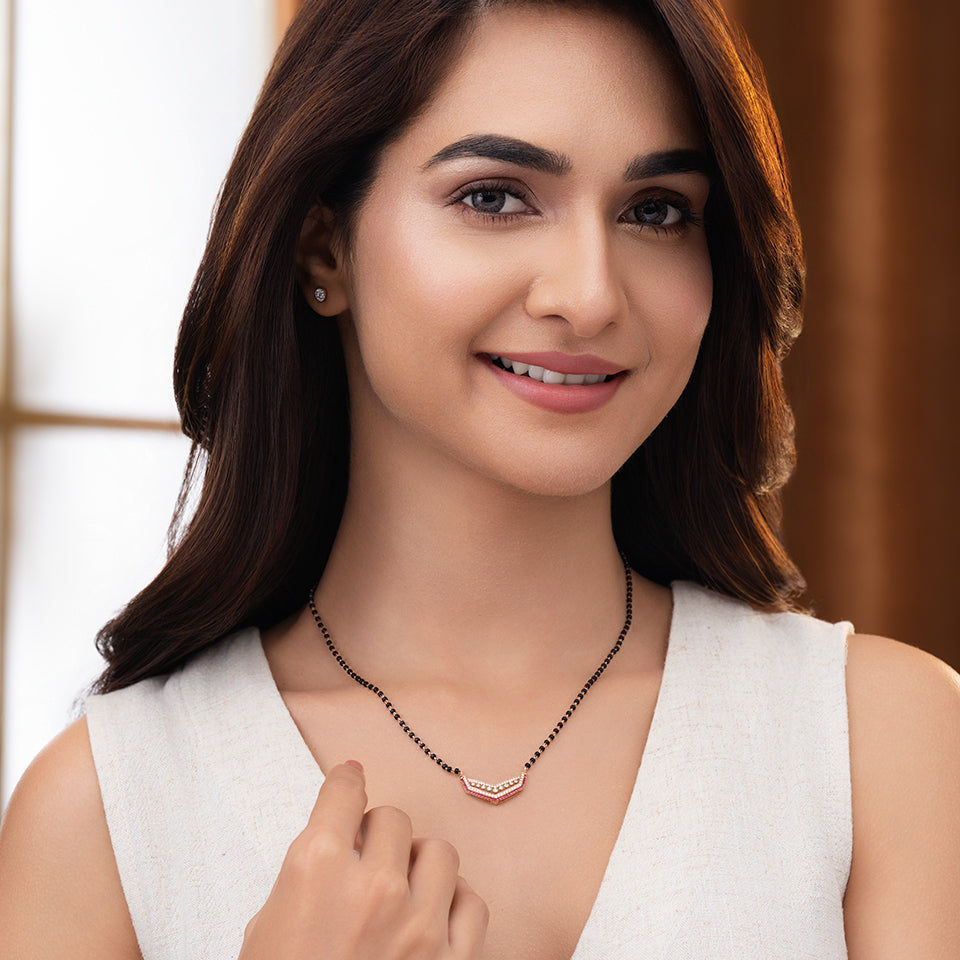 Gradient Glow Diamond Mangalsutra