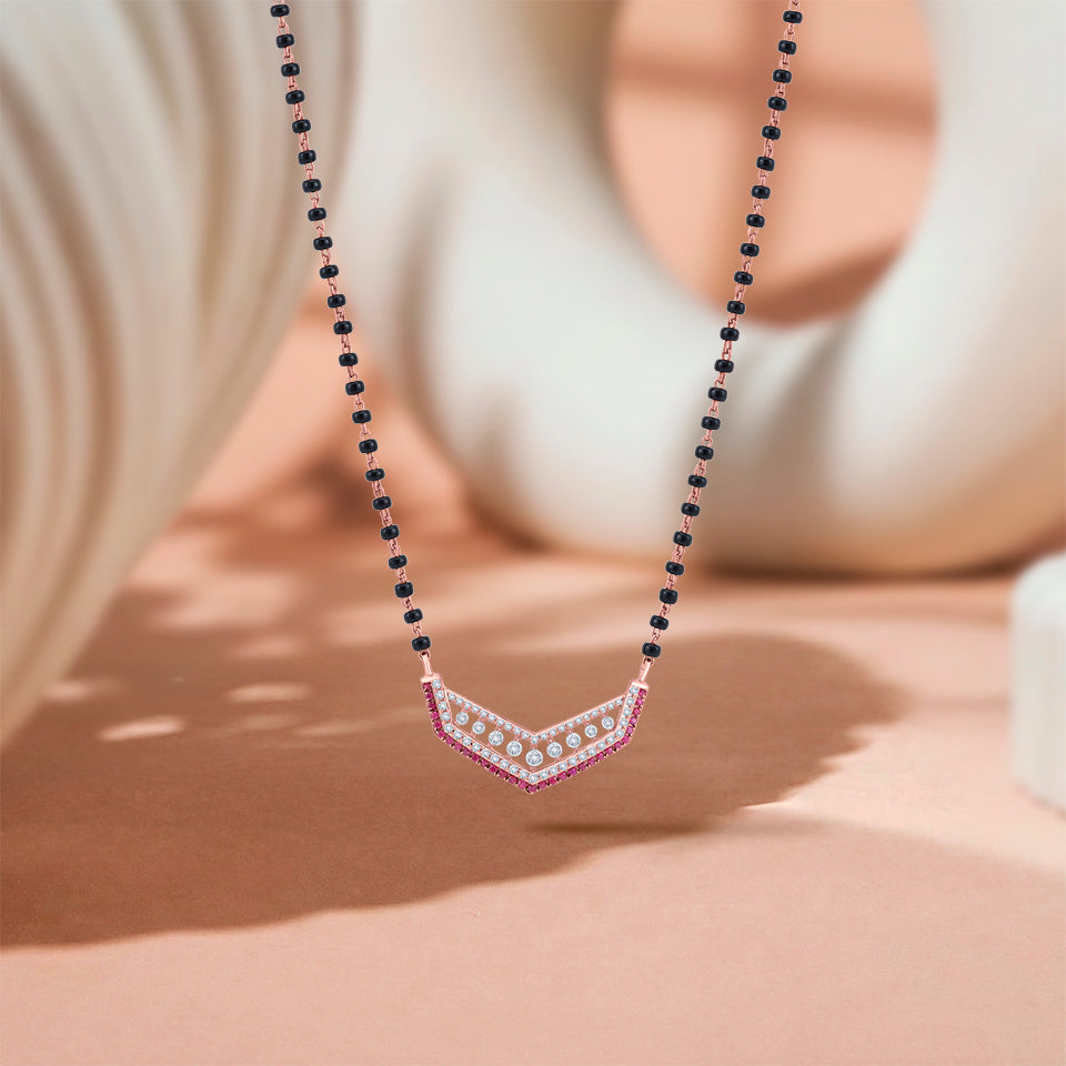 Gradient Glow Diamond Mangalsutra
