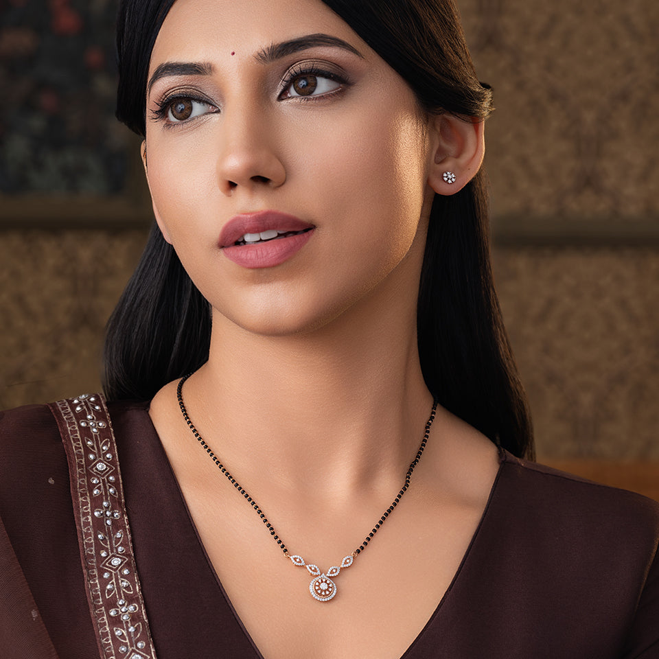Celestial Wheel Diamond Mangalsutra