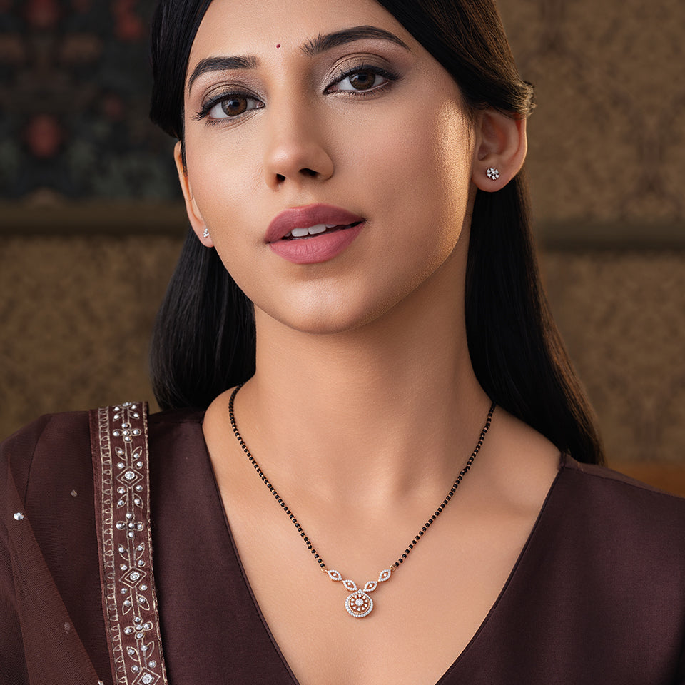 Celestial Wheel Diamond Mangalsutra