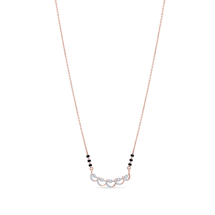Shimmering Wave Diamond Mangalsutra