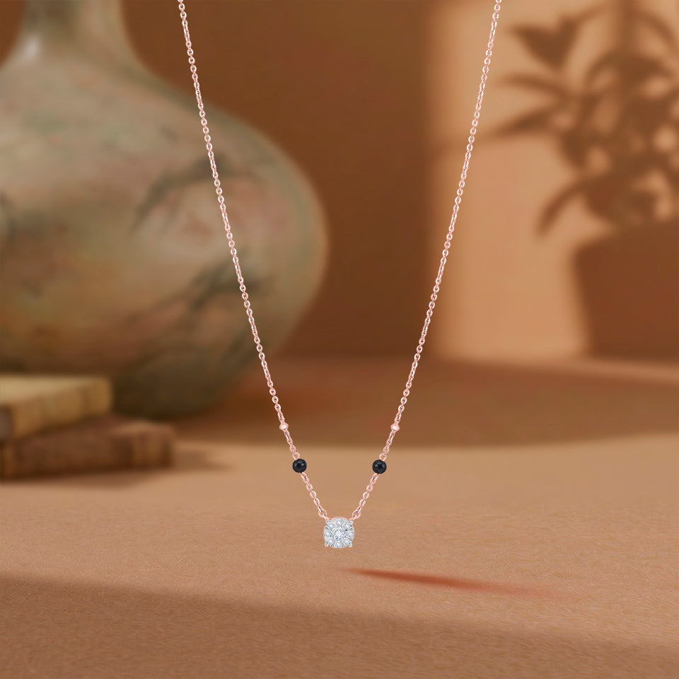 Solitaire Sparkle Diamond Mangalsutra