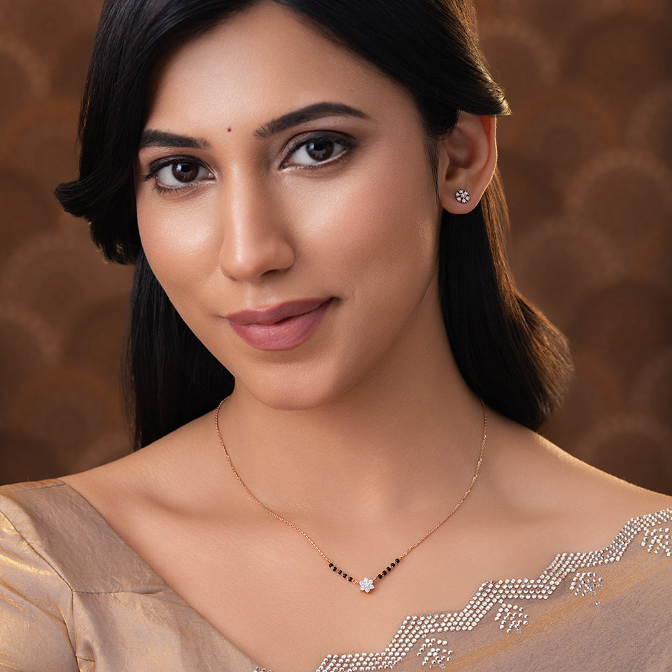 Classic Floret Diamond Mangalsutra
