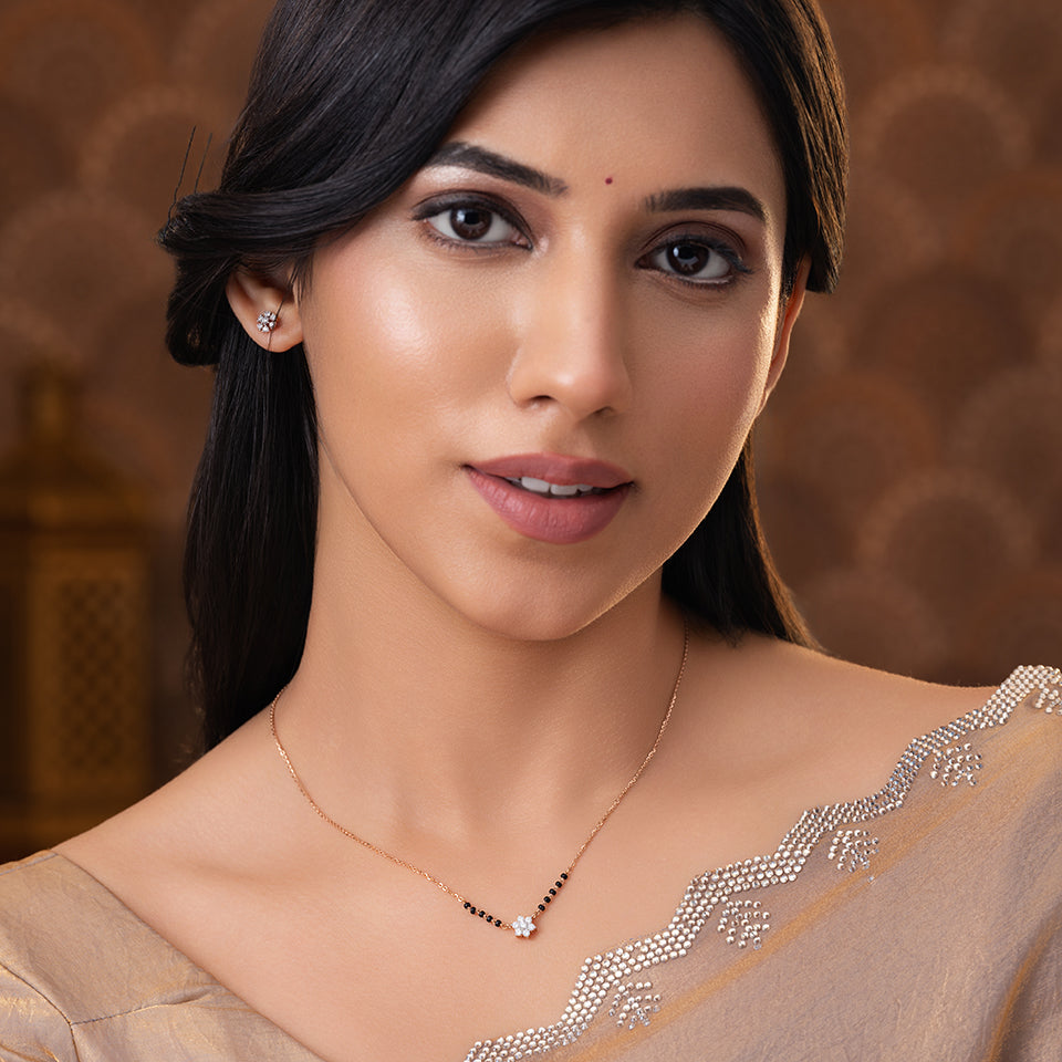 Classic Floret Diamond Mangalsutra