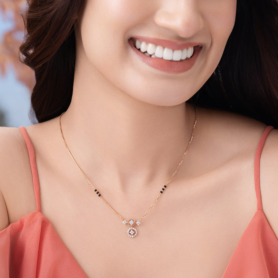 Sunbeam Bloom Diamond Mangalsutra
