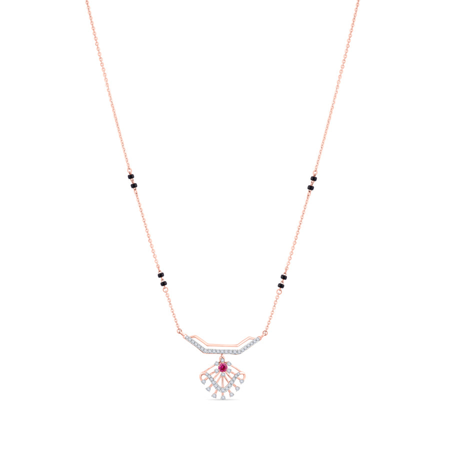 Crimson Radiance Diamond Mangalsutra