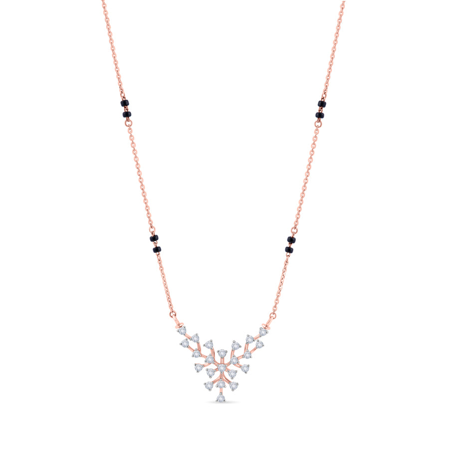 Shining Nodes Diamond Mangalsutra