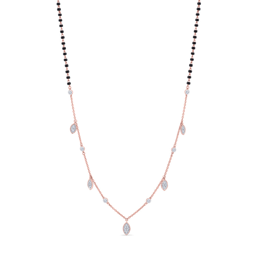 Flora Droplet Diamond Mangalsutra