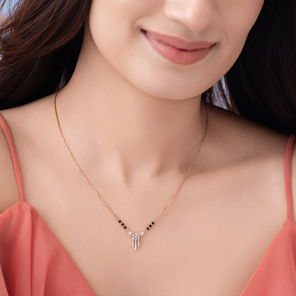 Linear Grace Diamond Mangalsutra