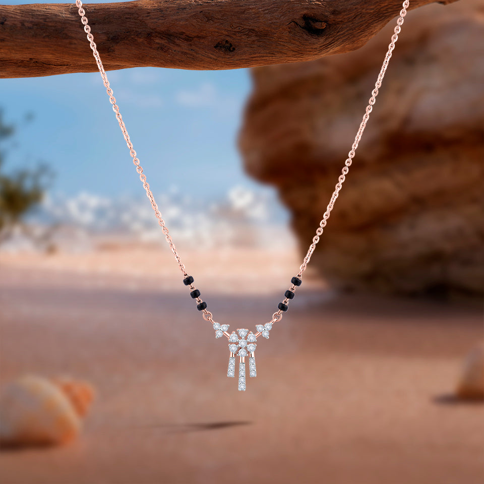 Linear Grace Diamond Mangalsutra