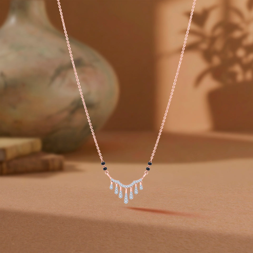Linear Lustre Diamond Mangalsutra