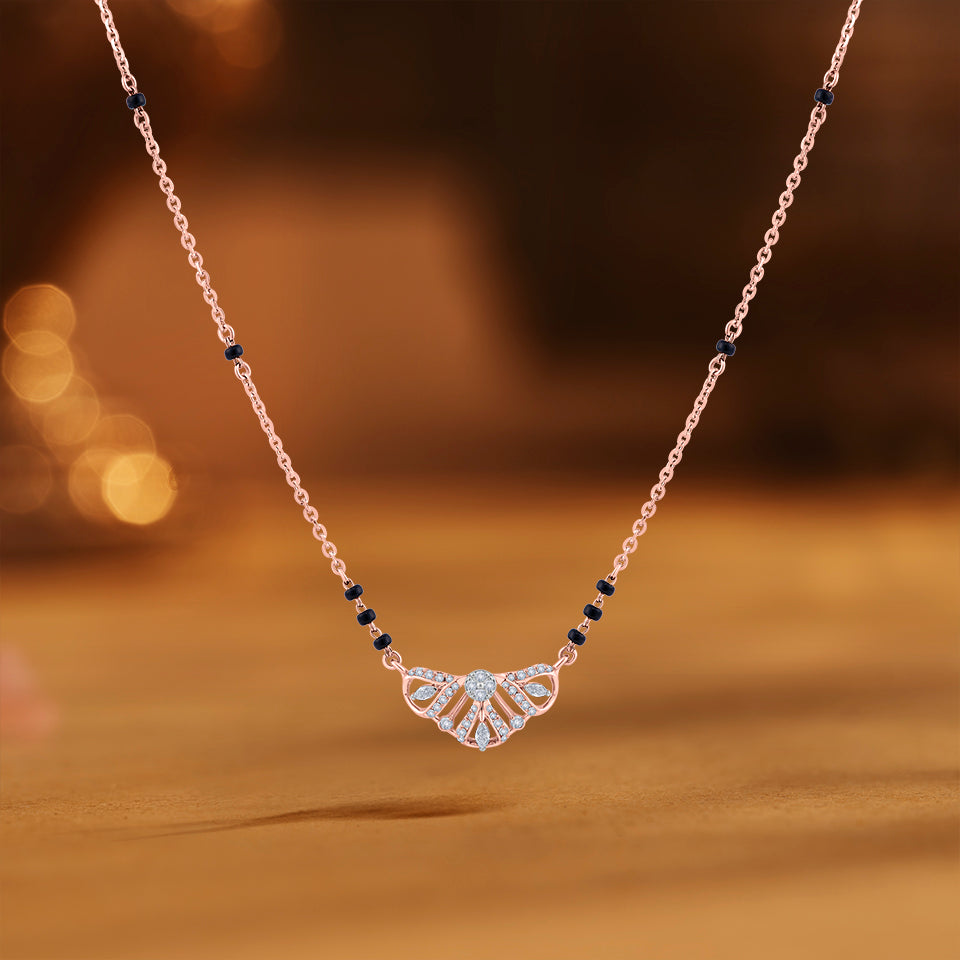 Shimmering Crest Diamond Mangalsutra