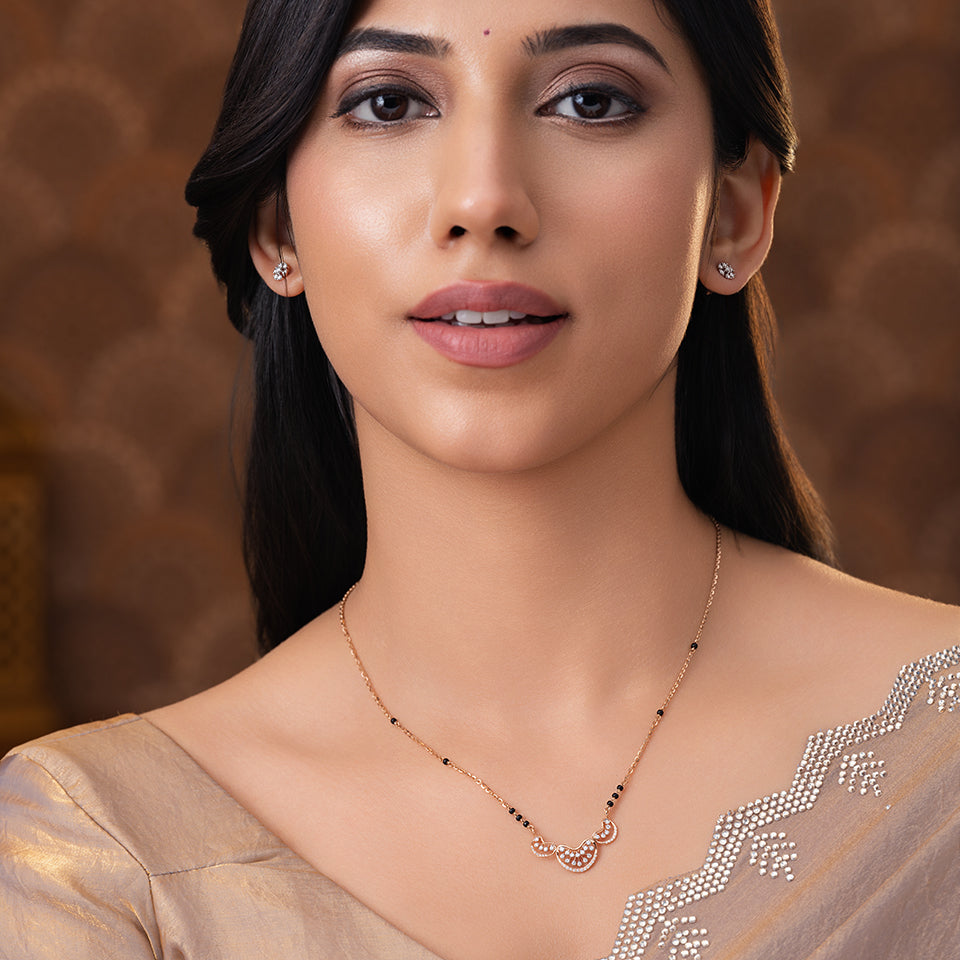 Glimmering Ripples Diamond Mangalsutra